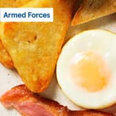 Tesco Cafés will offer serving members of the armed forces a free cooked breakfast.