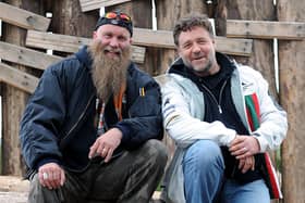 Charlie's pal Russell Crowe donated £5000 to help him fund the vital medical treatment (Picture: Michael Gillen)