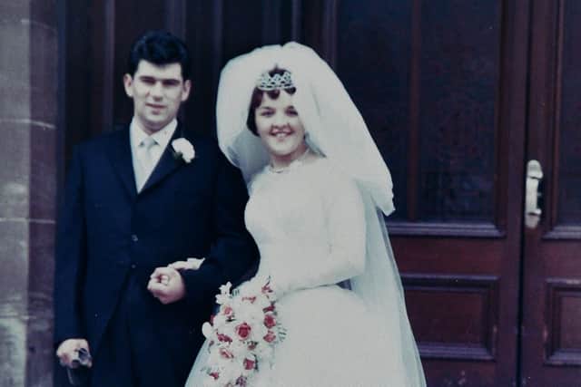 David and Sheena Kirk on their wedding day in 1963. Pic: Contributed