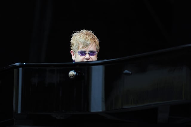 Elton John at Falkirk Stadium, June 10 2012.