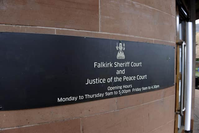 Camelon man Derek Thomson failed to appear at Falkirk Sheriff Court on Thursday. Picture: Michael Gillen.