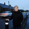 Allandale resident Alastair Fairley fears a proposed 140-home housing development in the village will result in extra traffic and further speeding problems. Picture: Michael Gillen.