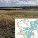 Some of the open countryside to the south of Newton which will eventually be covered in photo voltaic panels as part of the 112 acre solar farm. (Pics: West Lothian Council)
