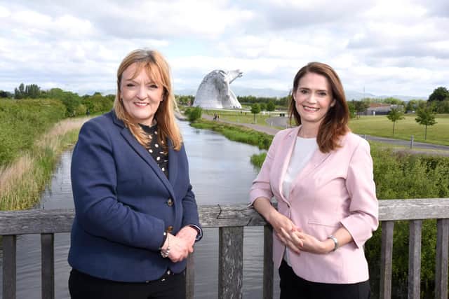 Tracey Martin, left, and  Jillian Schofield have been named in the top 100 most influential women in Scottish tourism