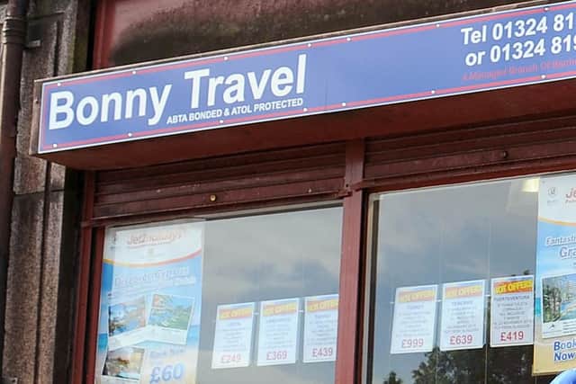 Bonny Travel in Bonnybridge is just one of the travel agents under threat