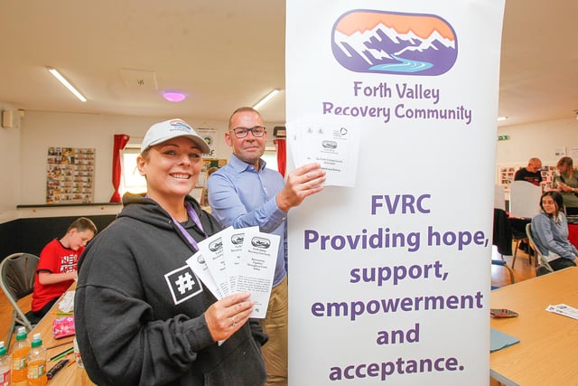 Linda and Steven of Forth Valley Recovery Community