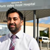 Health Secretary Humza Yousaf on a visit to Forth Valley Royal Hospital in August. He has made several visits to health facilities in the region this year. Pic: Michael Gillen