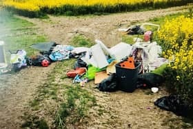 Fly tipping near Bo'ness. Pic: Contributed