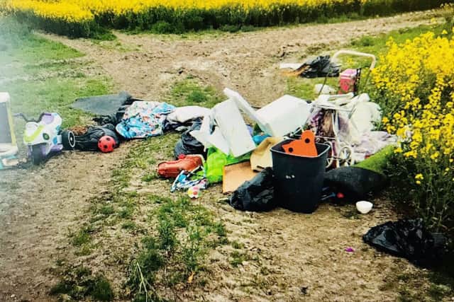 Fly tipping near Bo'ness. Pic: Contributed