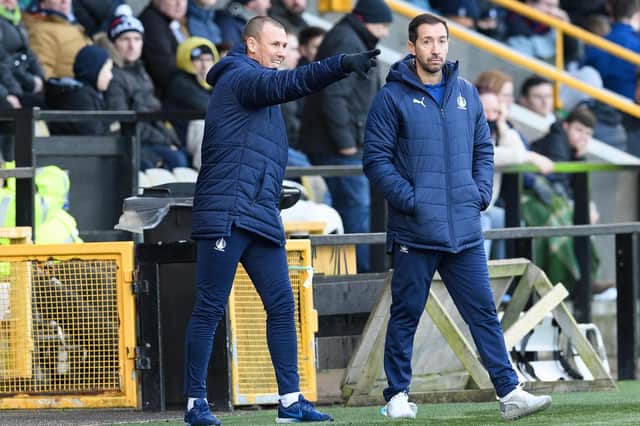 Kenny Miller and Martin Rennie survey last weekend's 2-0 win at East Fife