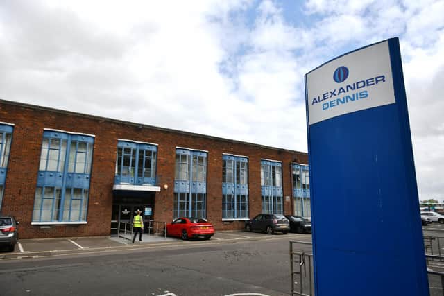 Camelon company Alexander Dennis Limited has reached an agreement that will see the coach builder supply Australia with zero emission buses. Picture: Michael Gillen.