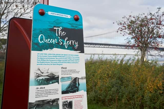 The Binks information panel explains how South Queenferry came to be named.