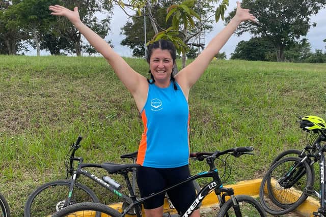 Kirsty Clarke completed a 220 mile cycle around Cuba to raise funds for Strathcarron Hospice.