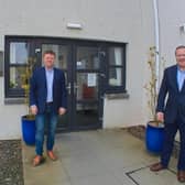 Adrian and Graeme Hendry, directors at Avondale Care Scotland outside Glenbervie.