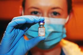 Patients were asked to wait for up to two and a half hours for their booster vaccines, despite being given an appointment time.  Pic: Michael Gillen.