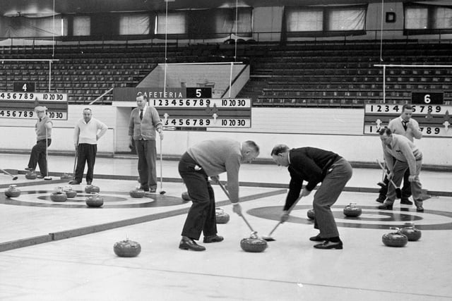 British Curling Championships at Falkirk 1964.