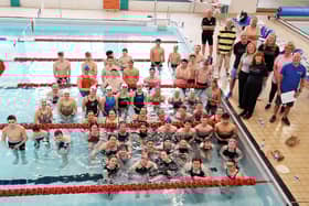 Ready to make a big splash in the pool at Grangemouth Sports Complex.