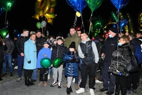 Family, friends and the local community turn out in tribute to boxing star Scott Martin who sadly died on New Years Day