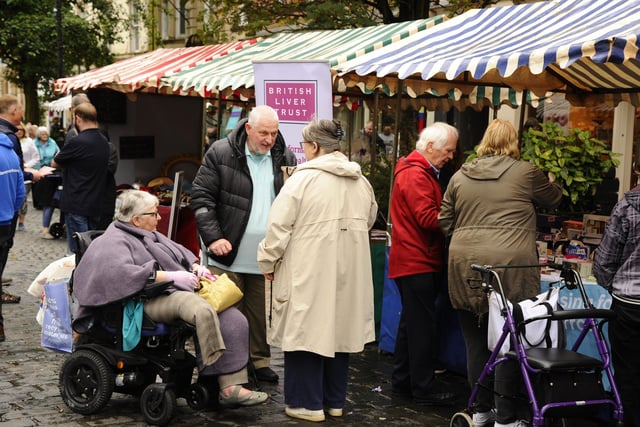 There were lots of people eager to support the charities and organisations on Saturday in the town centre.