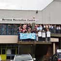 Residents in Bo'ness made their feelings clear during protests at the recreation centre. Pic: Michael Gillen