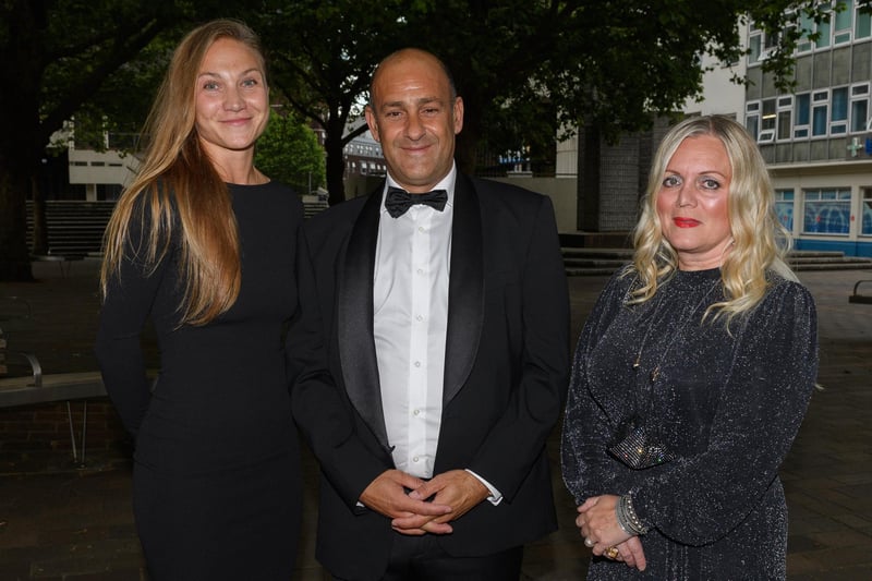 Pictured is: Aina Sutka, Farid Yeganeh & Catherine Austin from the Queens Hotel. Picture: Keith Woodland (080721-23)