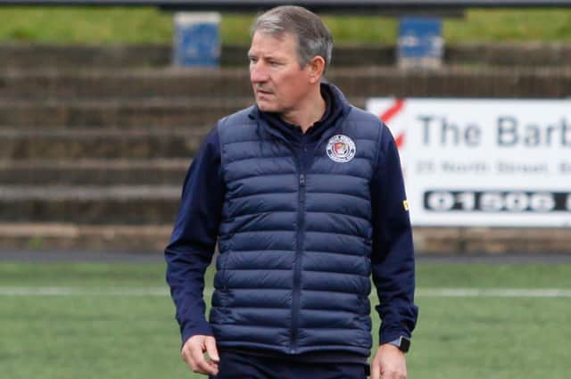 Bo'ness Athletic manager Willie Irvine. Photographer: Scott Louden