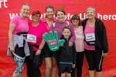 The Finlay and Brown families from Bo'ness who took part in Sunday's Race for Life