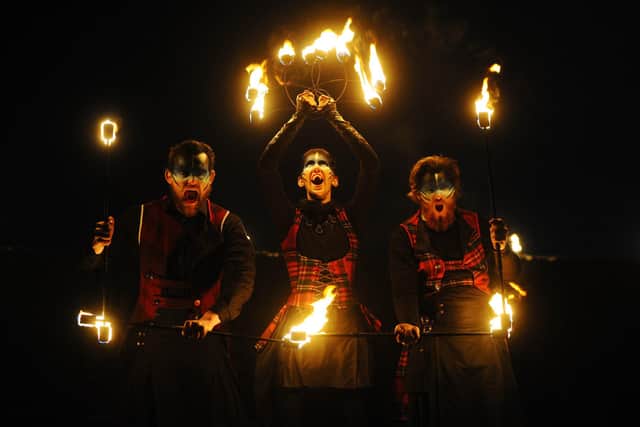 PyroCeltica lit up last year's Fire and Light event at The Helix in Falkirk. Picture: Michael Gillen.