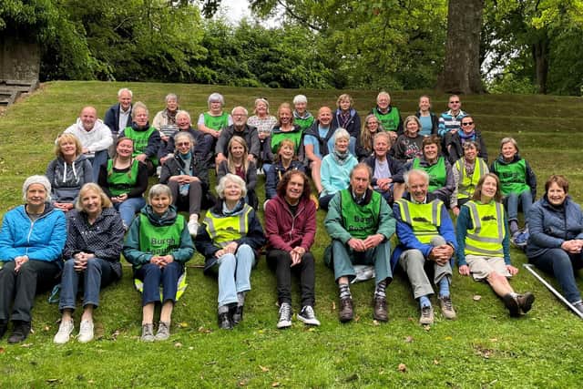 Burgh Beautiful Linlithgow volunteers, with convenor Ron Smith (front and centre in maroon top).