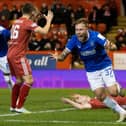 Scott Arfield celebrates scoring for Rangers (Pic Craig Williamson/SNS Group)