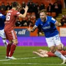 Scott Arfield celebrates scoring for Rangers (Pic Craig Williamson/SNS Group)