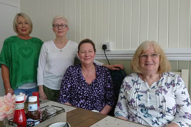 Point Community Cafe volunteers, left to right, Lynn McConachie, Val Denny, Sheona McMorran and Lorna Malloy.