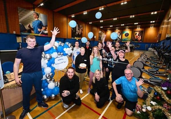 Staff and members at Grangemouth Sports Complex Gym celebrated its 25th anniversary on November 30.  (Pic: submitted)