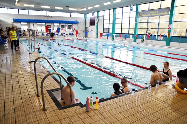 The pool at Grangemouth Sports Complex was the venue for the event