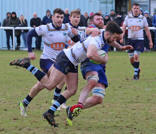 Connor Faulds in action for Falkirk during a Scottish National League Division 2 tie against Kirkcaldy last term at home (Photo: Gordon Honeyman)