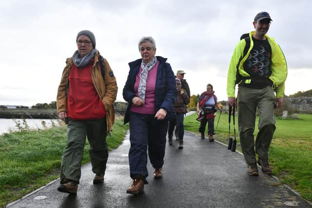 The pilgrimage is making its way from Dunbar to Glasgow. Photo by Michael Gillen.