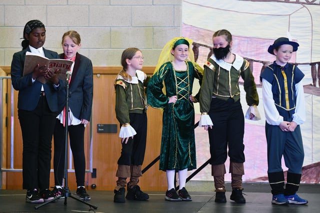 Meet some of the cast and the two narrators, left.