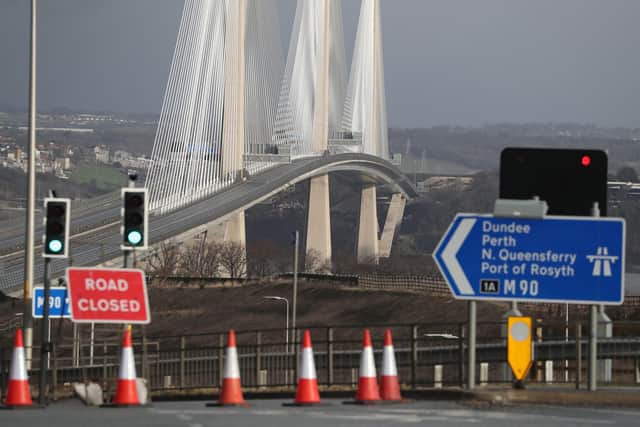 Stock photo of Queensferry Crossing, where cleaning work is currently being carried out.