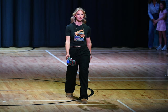 The fashion show was organised by pupils and staff at the school.