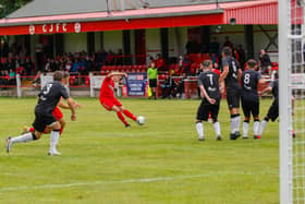 Camelon go 2-1 ahead against Blackburn.