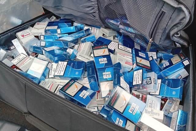 Just some of the illegal tobacco Falkirk Council Trading Standards and Police Scotland seized during the operation
(Picture: Submitted)