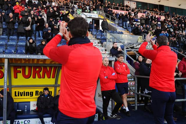 The managers praised the fans' backing.  Picture: Michael Gillen