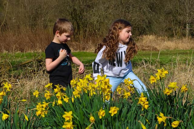 Spring has sprung at Muiravonside Country Park as families enjoyed the sunshine on Easter Sunday.  (Pics: Scott Louden)