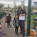 Jim Clark retired from his role as a janitor at St Bernadette's Primary School in Stenhousemuir last week. Contributed.