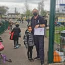 Jim Clark retired from his role as a janitor at St Bernadette's Primary School in Stenhousemuir last week. Contributed.