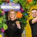 Retail manager Nadia Moreland and retail sales advisor Calum King created some suitably colourful cocktails for the shop's official opening in the town's High Street.