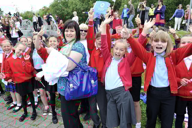 Queen's Baton Relay, Day 11, Falkirk Wheel Leg.