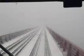 The view from the Forth Bridge this morning picture: ScotRail