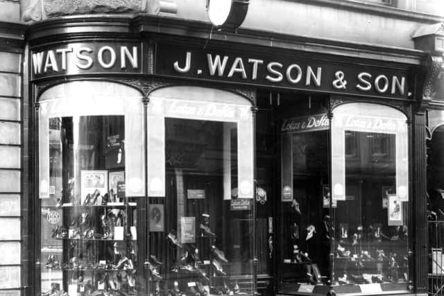 Watson's shoe shop where Waterstones is today.  (pic: submitted)