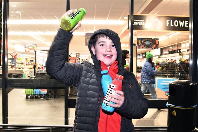 Success for Olly Martin, 11, from Kinnaird, who bought one of each flavour.